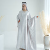 Satin Closed Butterfly Abaya