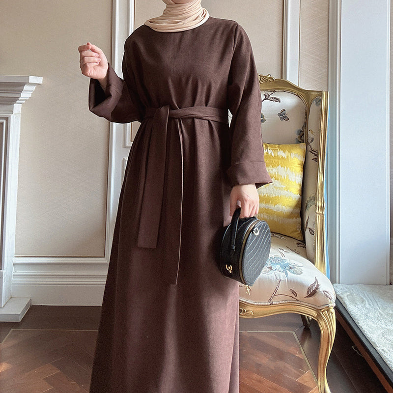 Brown Closed Abaya